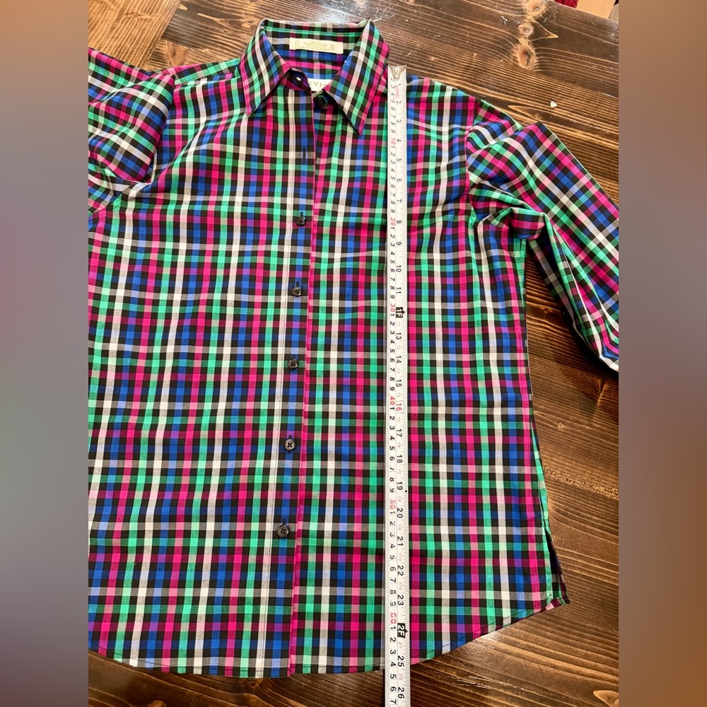 NWT Orvis Vibrant Plaid Women’s Button Down Shirt - Picture 9 of 9